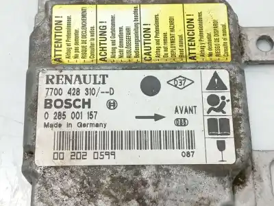 Автозапчастина б/у блок управління подушками безпеки для renault clio ii (bb_, cb_) 1.2 (bb0a, bb0f, bb10, bb1k, bb28, bb2d, bb2h, cb0a,... посилання на oem iam 7700428310 0285001157 7700428310/-d