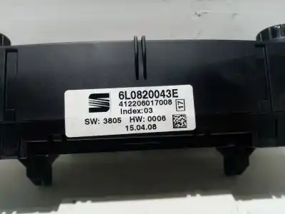 Piesă de schimb auto la mâna a doua CONTROLUL ÎNCALZIRE / AER CONDITIONAT pentru SEAT IBIZA (6L1)  Referințe OEM IAM 6L0820043E  