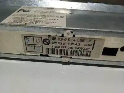 Peça sobressalente para automóvel em segunda mão sistema de áudio / rádio cd por bmw 5 (e39) 520 i referências oem iam 65826914588  