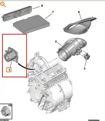 Piesă de schimb auto la mâna a doua ventilator habitaclu încalzire pentru citroen c4 i (lc_) 1.6 hdi referințe oem iam 6441s6