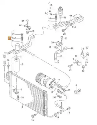 Peça sobressalente para automóvel em segunda mão  por AUDI A3 (8L1)  Referências OEM IAM 1J1820743J  