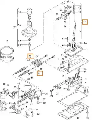 Second-hand car spare part gearbox linkage for audi a3 (8l1) 1.9 tdi oem iam references 1j0711266b 1j0711265b 1j0711112b