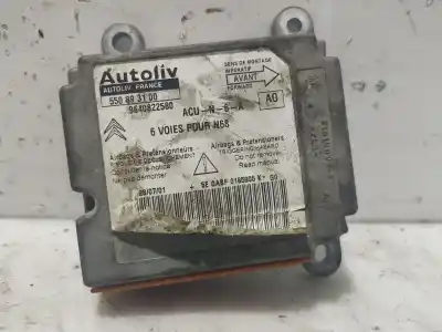 Pièce détachée automobile d'occasion BOITIER DE COMMANDE D'AIRBAG pour CITROEN XSARA PICASSO (N68)  Références OEM IAM 9640822580 550893100 