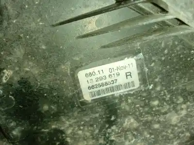Автозапчастина б/у правий протитуман для opel astra j (p10) 1.7 cdti (68) посилання на oem iam 13293619  