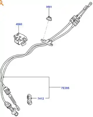 Second-hand car spare part gearbox linkage for ford fusion (ju_) 1.4 tdci oem iam references 1489301