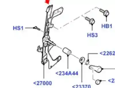 Second-hand car spare part rear right window regulator for ford fusion (ju_) 1.4 tdci oem iam references 1449293