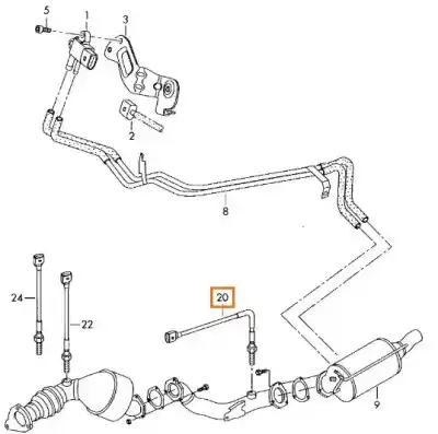 Pezzo di ricambio per auto di seconda mano sensore per skoda superb i (3u4) 2.0 tdi riferimenti oem iam 038906088b  