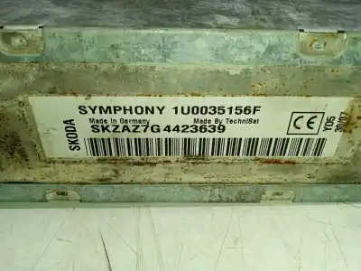 Автозапчастина б/у аудіо система / радіо cd для skoda superb i (3u4) 2.0 tdi посилання на oem iam 1u0035156f  