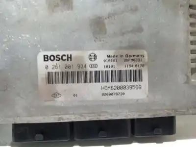 Second-hand car spare part ecu engine control for renault megane i (ba0/1_) 1.9 dci (ba05, ba1f) oem iam references 8200078730 0281001934 8200029340b