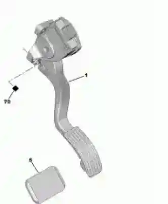 Автозапчастина б/у педаль акселератора для peugeot 207/207+ (wa_, wc_) 1.6 hdi посилання на oem iam 1601t5