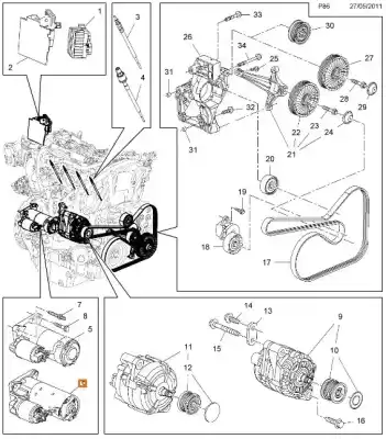 Автозапчасти б/у двигатель запускается за opel astra j (p10) 2.0 cdti (68) ссылки oem iam 1202216
