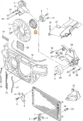 Автозапчасти б/у вязкомоторный вентилятор за audi a4 b7 (8ec) 2.5 tdi ссылки oem iam 059121350h 058121350 078121350a