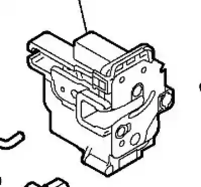 Tweedehands auto-onderdeel linker voordeur slot voor fiat panda ii (169) 1.3 d multijet oem iam-referenties 51917886