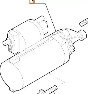 Second-hand car spare part Starter Motor for FIAT PANDA II (169) 1.3 D Multijet OEM IAM references 46823548  