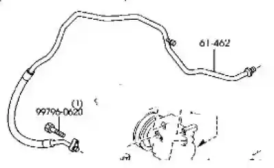 Second-hand car spare part air conditioning pipes for mazda 6 hatchback (gg) 2.0 (gges) oem iam references gr1e61462  