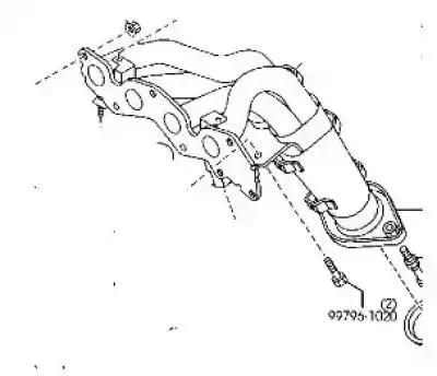 Автозапчасти б/у выхлопной коллектор за mazda 6 hatchback (gg) 2.0 (gges) ссылки oem iam l32713450j  
