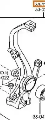 Second-hand car spare part front left knuckle for mazda 6 hatchback (gg) 2.0 (gges) oem iam references gr1a33030  