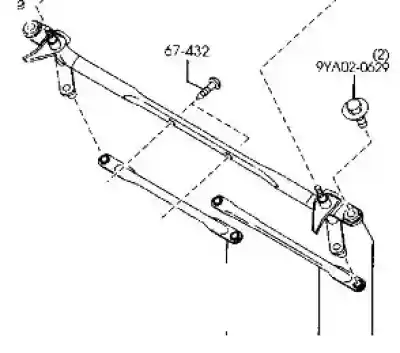 Second-hand car spare part medium for mazda 6 hatchback (gg) 2.0 (gges) oem iam references gr1l67360  