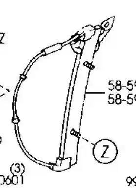 Second-hand car spare part driver left window regulator for mazda 6 hatchback (gg) 2.0 (gges) oem iam references gj6a59590g  
