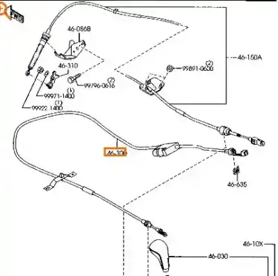 Peça sobressalente para automóvel em segunda mão ligação da caixa de velocidades por mazda 6 hatchback (gg) 2.0 (gges) referências oem iam gr1e46300  