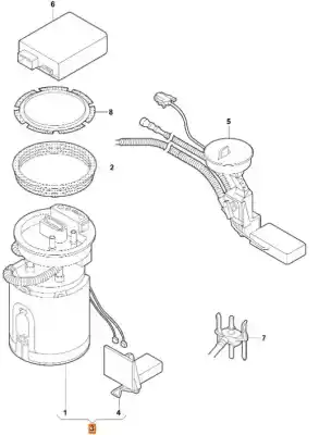 Pezzo di ricambio per auto di seconda mano Sensore Di Livello Del Carburante per AUDI A4 B7 (8EC) 2.5 TDI Riferimenti OEM IAM 8E0919050AE  