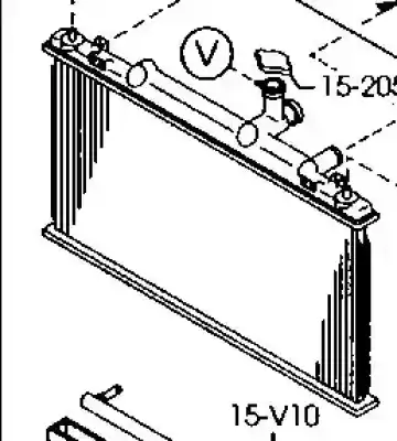 Second-hand car spare part water radiator for mazda 6 hatchback (gg) 2.0 (gges) oem iam references lfh415200a  