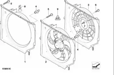 Автозапчасти б/у  за BMW 3 (E46)  ссылки OEM IAM 64546988915 17117801423 