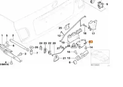 Автозапчасти б/у замок багажника/ворот за BMW 3 (E46) 320 d ссылки OEM IAM 51247840617  