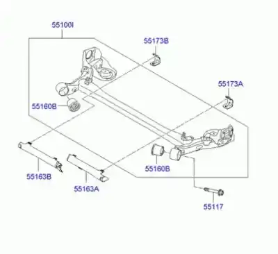 Piesă de schimb auto la mâna a doua  pentru HYUNDAI I20  Referințe OEM IAM 551001J150  