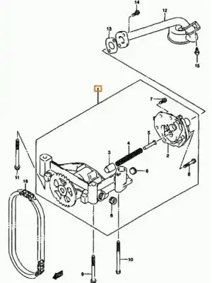 Peça sobressalente para automóvel em segunda mão bomba de óleo por suzuki vitara (et) hdi (se 420hdi) referências oem iam 1610086ct3