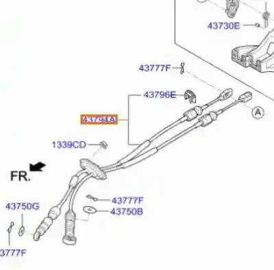 Piesă de schimb auto la mâna a doua Maneta Schimbator Viteze pentru HYUNDAI I20 1.1 CRDi CAT Referințe OEM IAM 437941J310  