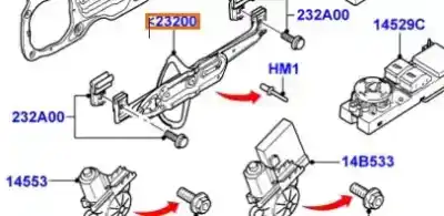 Recambio de automóvil de segunda mano de Elevalunas Delantero Derecho para FORD FOCUS II (DA_, HCP, DP) 1.8 TDCI referencias OEM IAM 1736144  