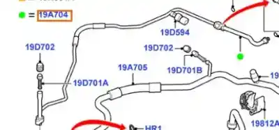 Автозапчастина б/у труби кондиціонації для FORD FOCUS II (DA_, HCP, DP) 1.8 TDCI Посилання на OEM IAM 1491677  