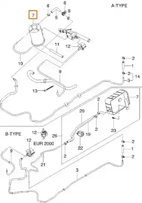 Peça sobressalente para automóvel em segunda mão filtro de carvão ativo por daewoo matiz (m100, m150) 0.8 referências oem iam 96339850