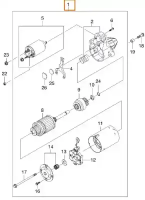 Peça sobressalente para automóvel em segunda mão motor de arranque por daewoo matiz (m100, m150) 0.8 referências oem iam 96518887