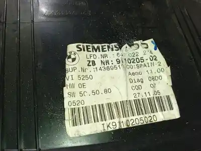 Peça sobressalente para automóvel em segunda mão quadrante por bmw 3 (e90) 320 d referências oem iam 911020502 51457155768 14369510