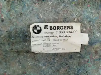 Peça sobressalente para automóvel em segunda mão forra / revestimento da mala por bmw 3 (e90) 320 d referências oem iam 51497060634  706063409
