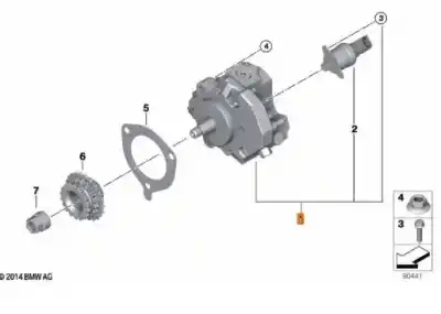 Peça sobressalente para automóvel em segunda mão bomba de injeção por bmw 3 (e90) 320 d referências oem iam 13518511824