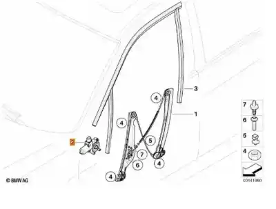 Pezzo di ricambio per auto di seconda mano motore alzacristalli anteriore destro per bmw 3 (e90) 320 d riferimenti oem iam 67626927028  