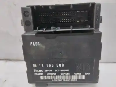 Peça sobressalente para automóvel em segunda mão módulo eletrônico por opel vectra c caravan elegance referências oem iam 13193588
