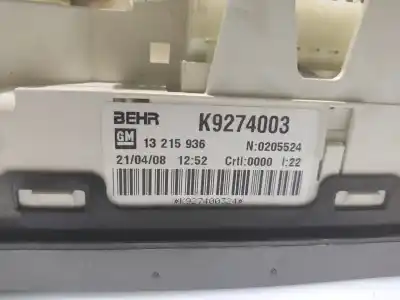 Автозапчастина б/у контроль опалення / кондиціонації для opel meriva a monospace (x03) 1.6 (e75) посилання на oem iam 13215936  0205524
