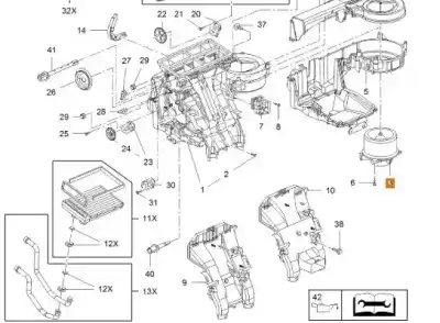 Автозапчасти б/у нагревательный вентилятор за opel insignia a (g09) 2.0 cdti (68) ссылки oem iam 13263279