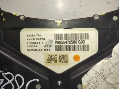 Автозапчастина б/у панель інструментів для peugeot 307 sw (3h) 1.6 hdi 110 посилання на oem iam p9655476580  p9655476580g