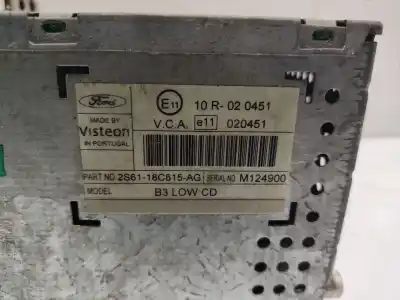 Автозапчастина б/у аудіо система / радіо cd для ford fusion (cbk) 1.4 16v cat посилання на oem iam 2s6218c815ag  