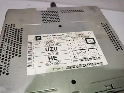 Second-hand car spare part audio system / radio cd for opel corsa d 1.2 cat (a 12 xer / ldc) oem iam references 13289920  497316088