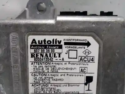 Автозапчастина б/у блок управління подушками безпеки для renault scénic ii (jm0/1_) 1.9 dci (jm14) посилання на oem iam 8200411954b  607993600
