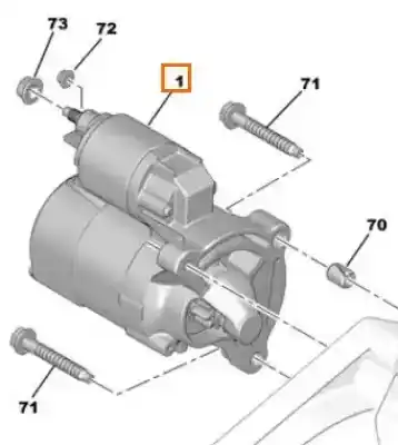 Pezzo di ricambio per auto di seconda mano motorino di avviamento per peugeot 206 fastback (2a/c) 1.4 i riferimenti oem iam 5802m9