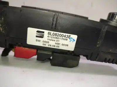 Gebrauchtes Autoersatzteil klimakontrolle zum seat ibiza iii (6l1) 1.9 tdi oem-iam-referenzen 6l0820043e  