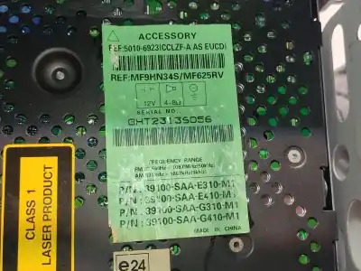 Автозапчастина б/у аудіо система / радіо cd для honda jazz ii (gd_, ge3, ge2) 1.3 idsi (gd1) посилання на oem iam 39100saae310m1 50106923 