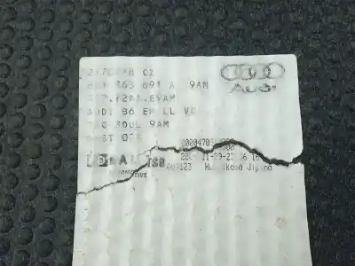 Автозапчастина б/у килимок для audi a4 b7 (8ec) 2.5 tdi посилання на oem iam 8e1863691a  8e0864450a